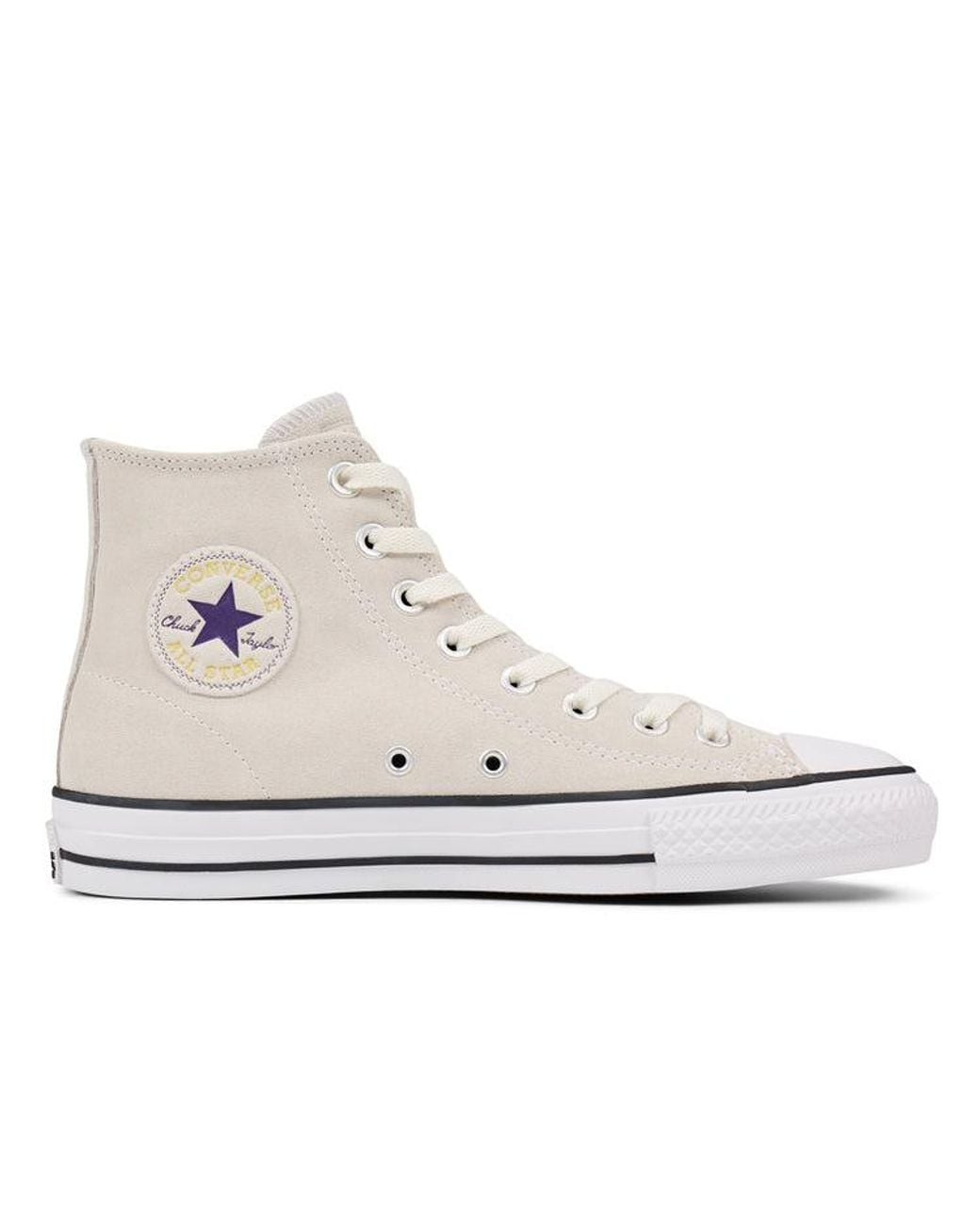 Converse White Suede Cons Ctas Pro High Top