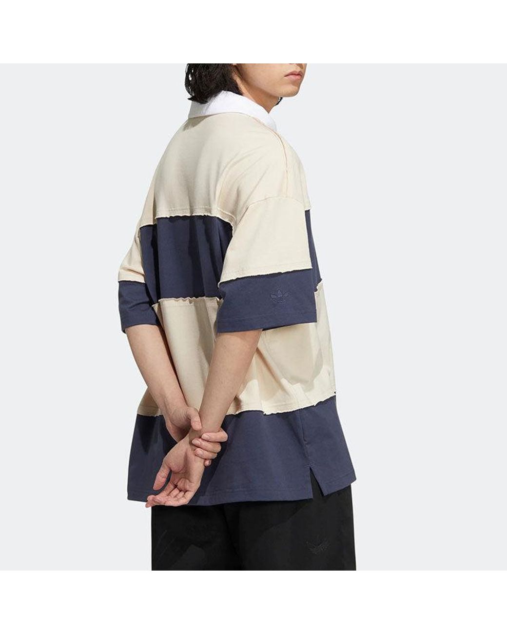 Adidas Blue X Charr Short Sleeve Polo Shirt 'Cream' for men