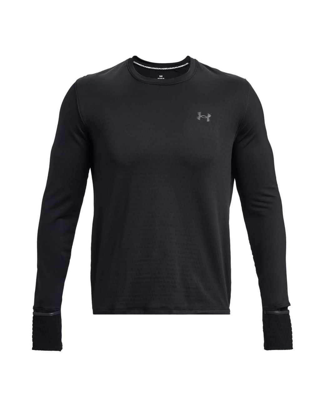Under Armour Black Qualifier Long Sleeve T-Shirt for men