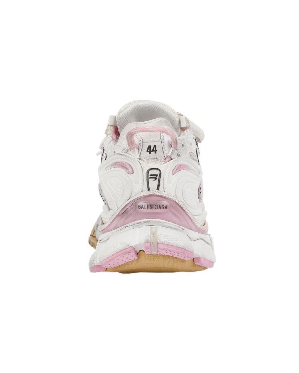 Balenciaga White Runner Sneakers Baby Mesh And Nylon' for men