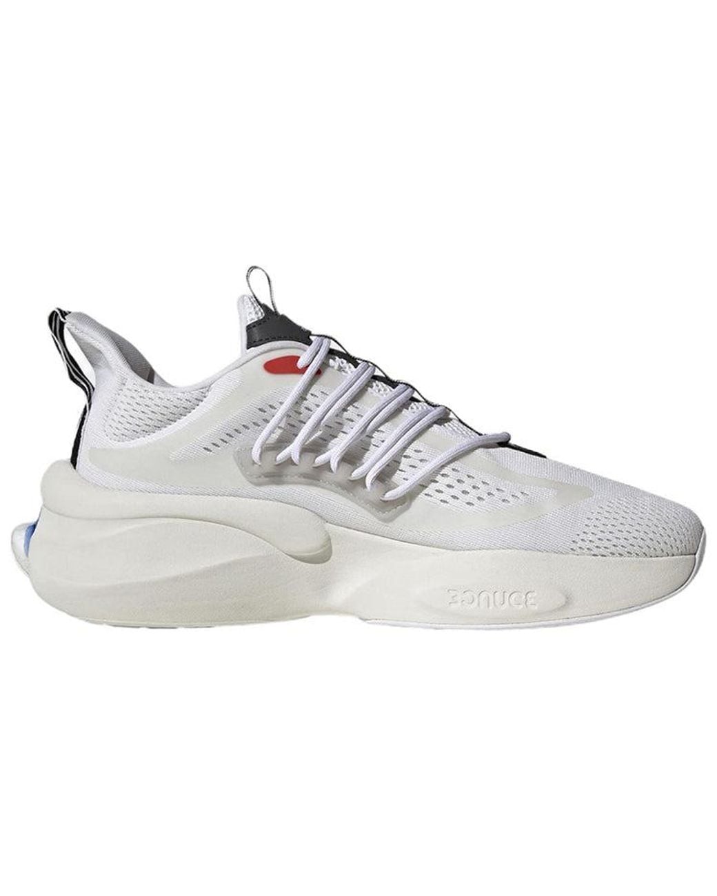 Adidas White Alphaboost V1 Fusion' for men