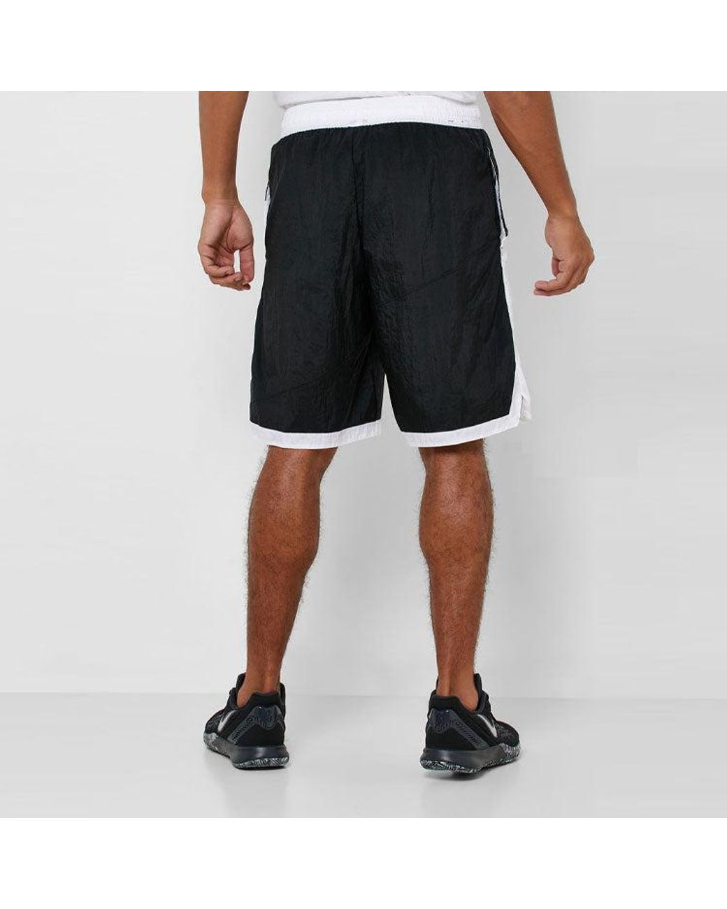 Nike Black Retro Large Logo Sports Quick Dry Shorts for men