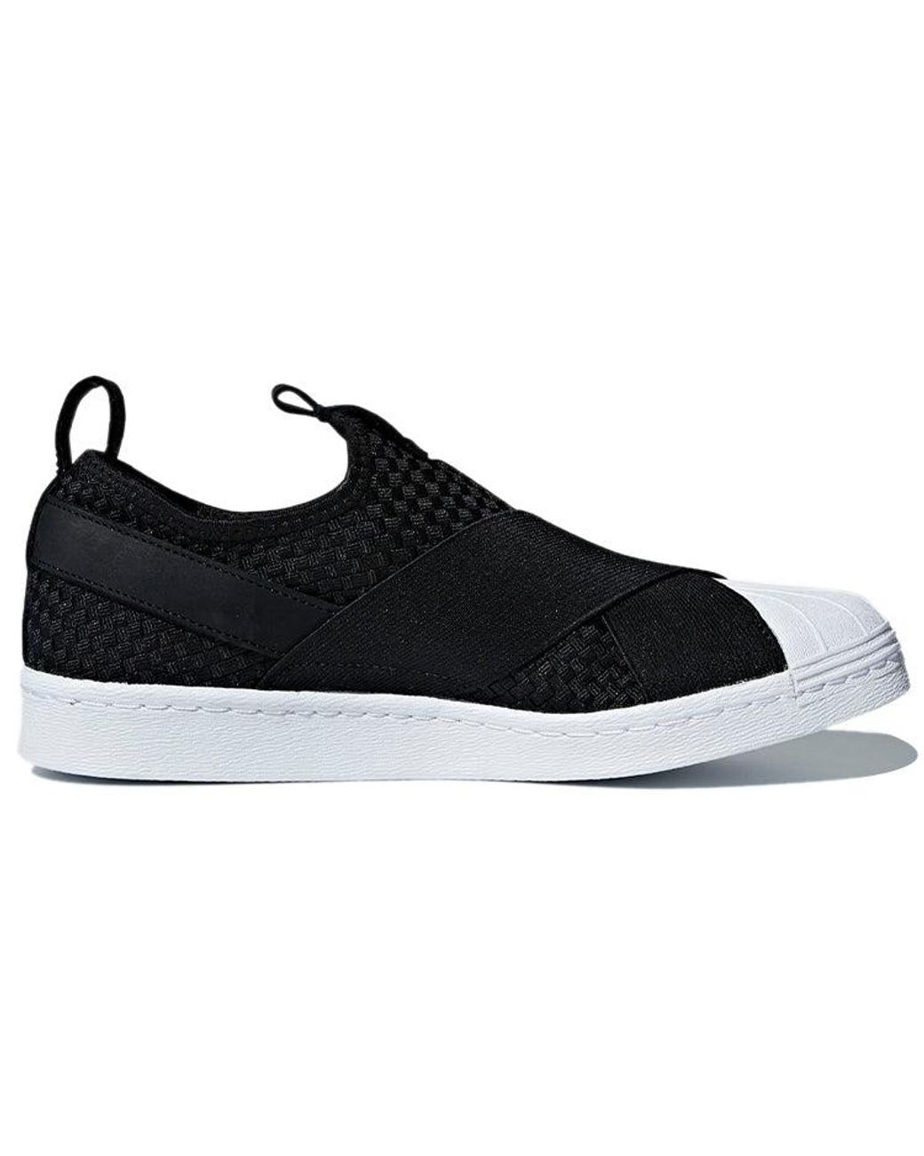 Adidas Black Originals Superstar Slip-On for men