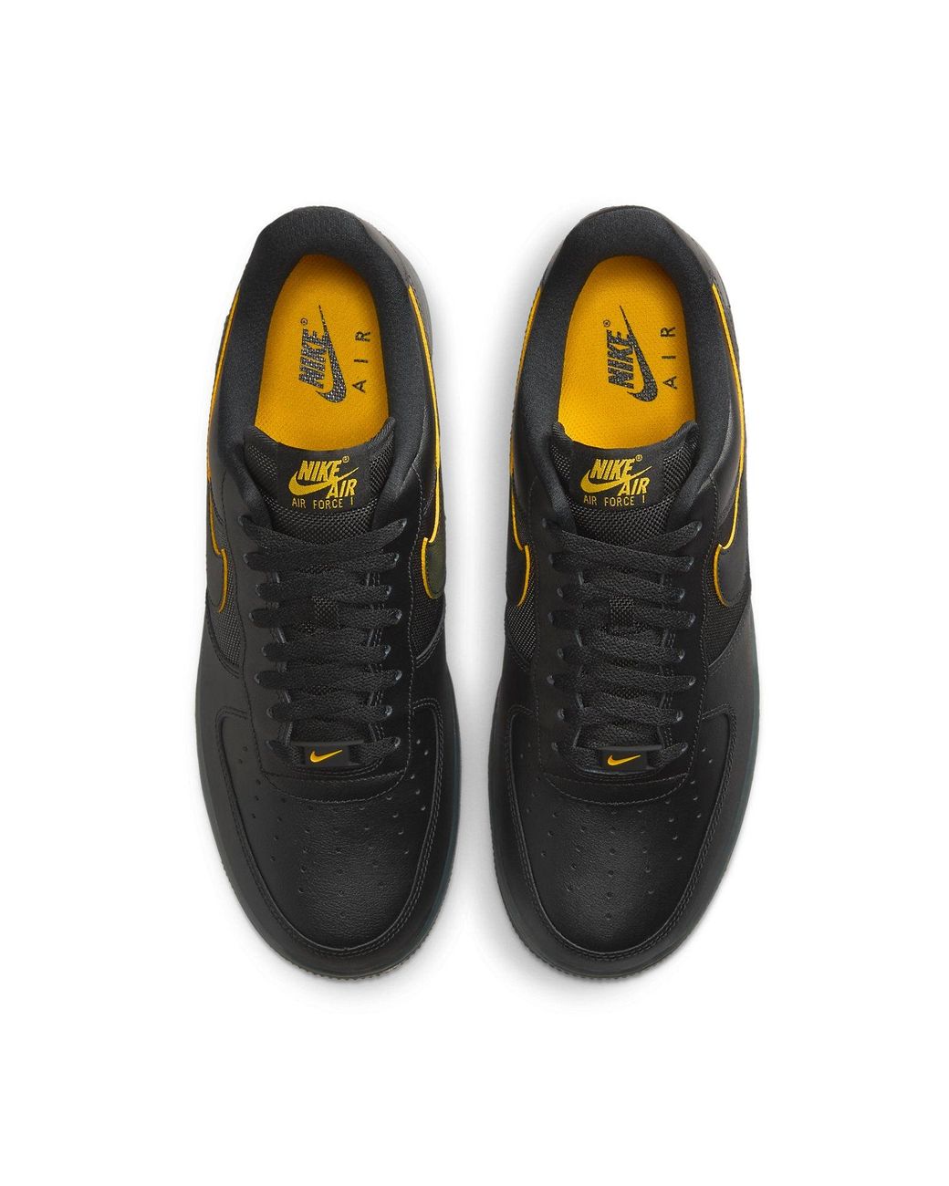Nike Black Air Force 1 '07 University' for men