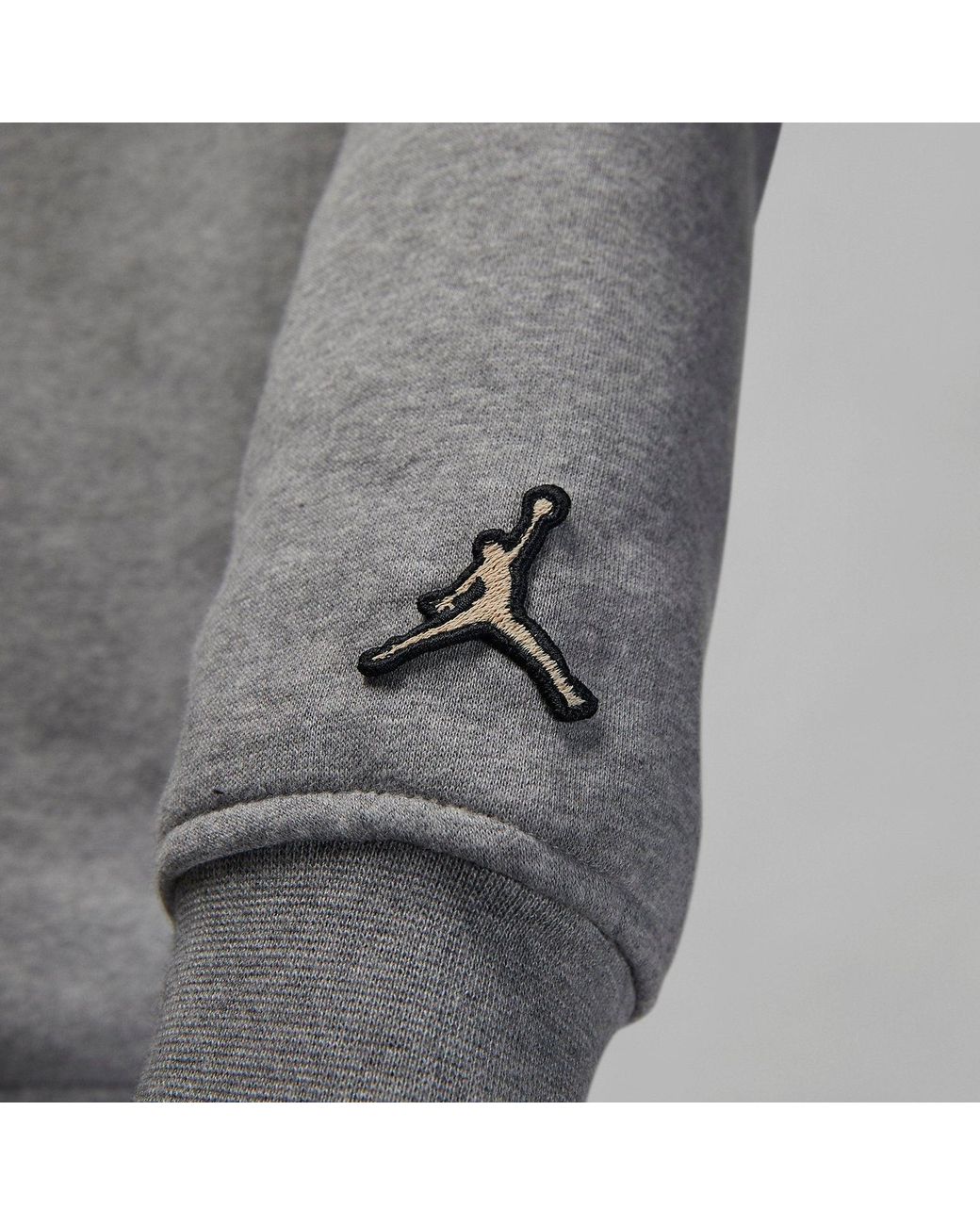 Nike Gray Holiday Fleece Crew Sweatshirt for men