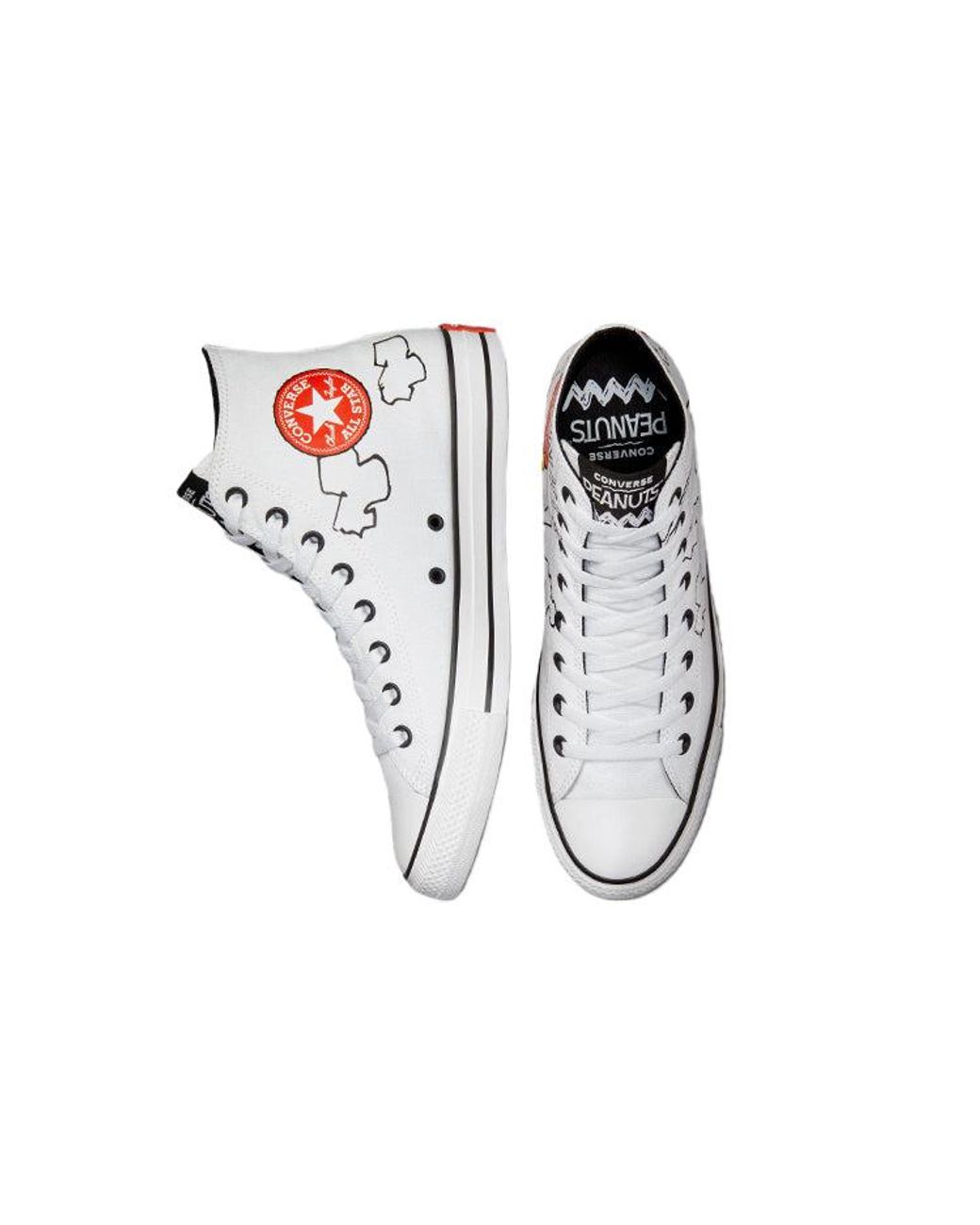 Converse White Peanuts X Chuck Taylor All Star High 'Snoopy And Woodstock' for men