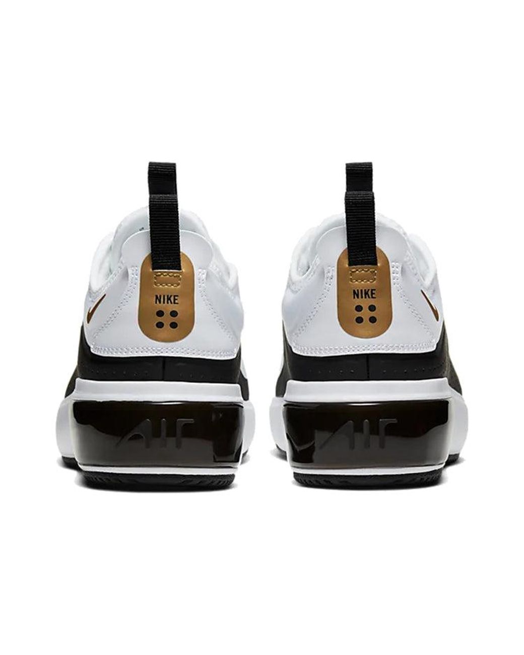 nike air max dia white black gold