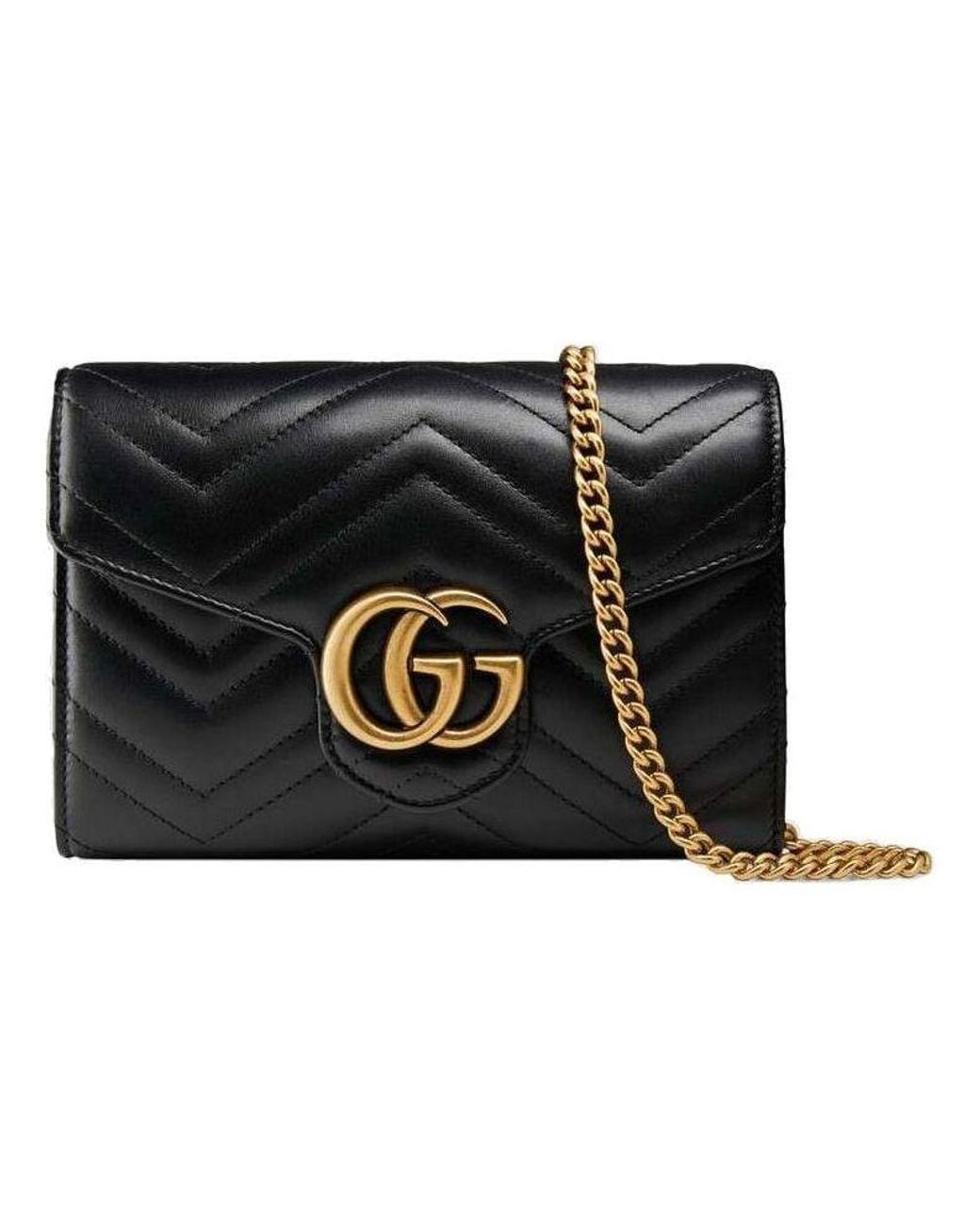 Gucci Black GG Marmont Mini Bag