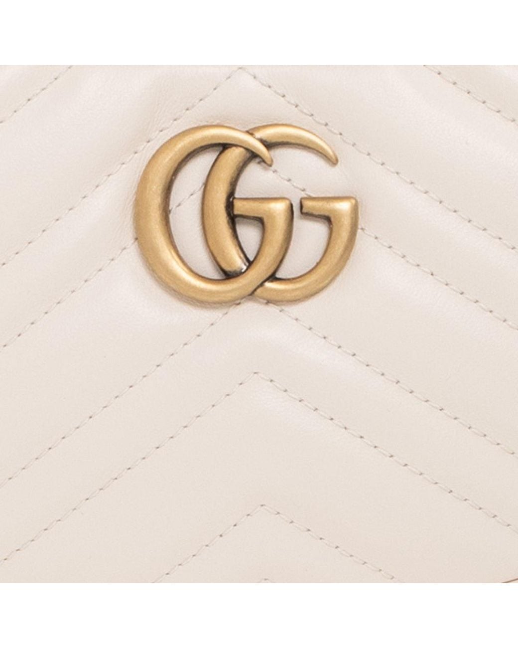 Gucci Natural (Wmns) Gg Marmont Half-Moon-Shaped Mini Bag 'Mystic'