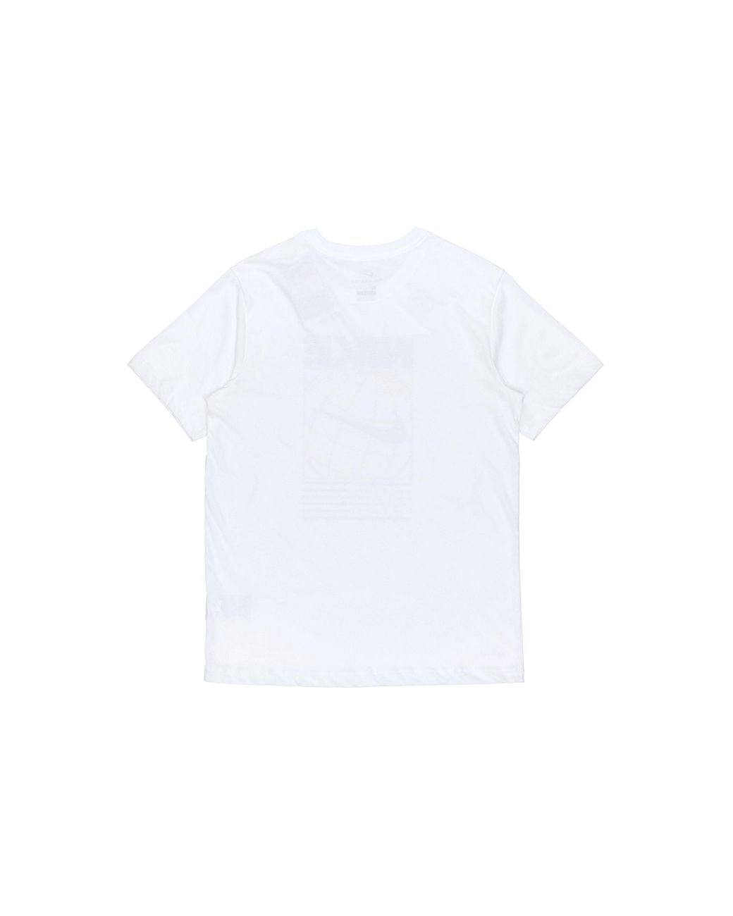 Nike White Dri-Fit Geometry Pattern Logo Printing Quick-Dry Sports T-Shirt for men