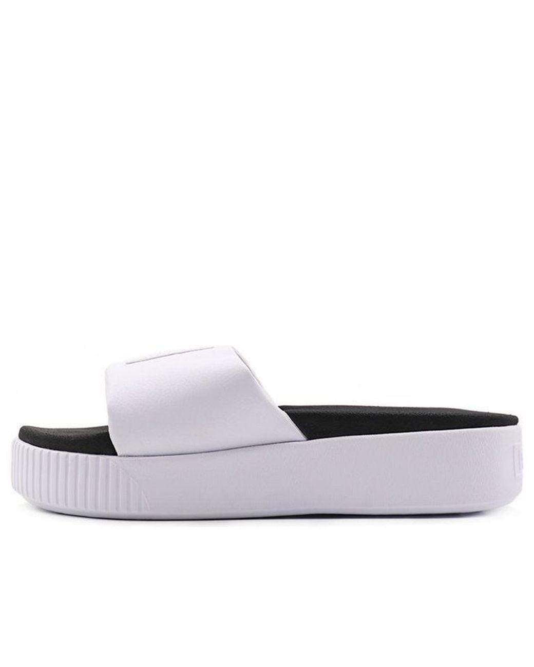 PUMA White (Wmns) Platform Slide Bold Sd
