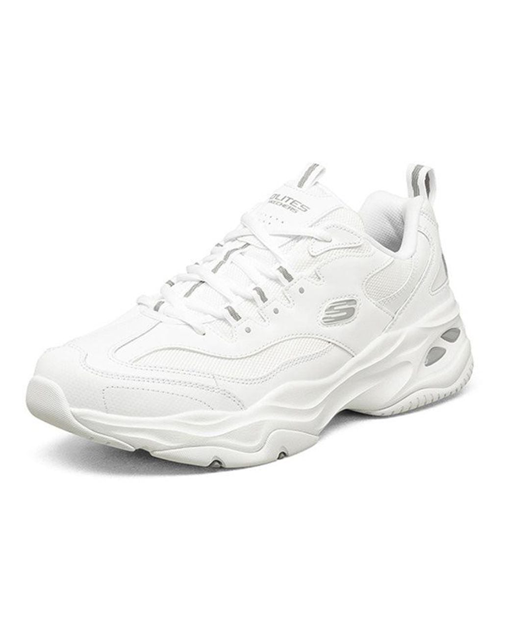 Skechers White D'Lites Low Shoes for men