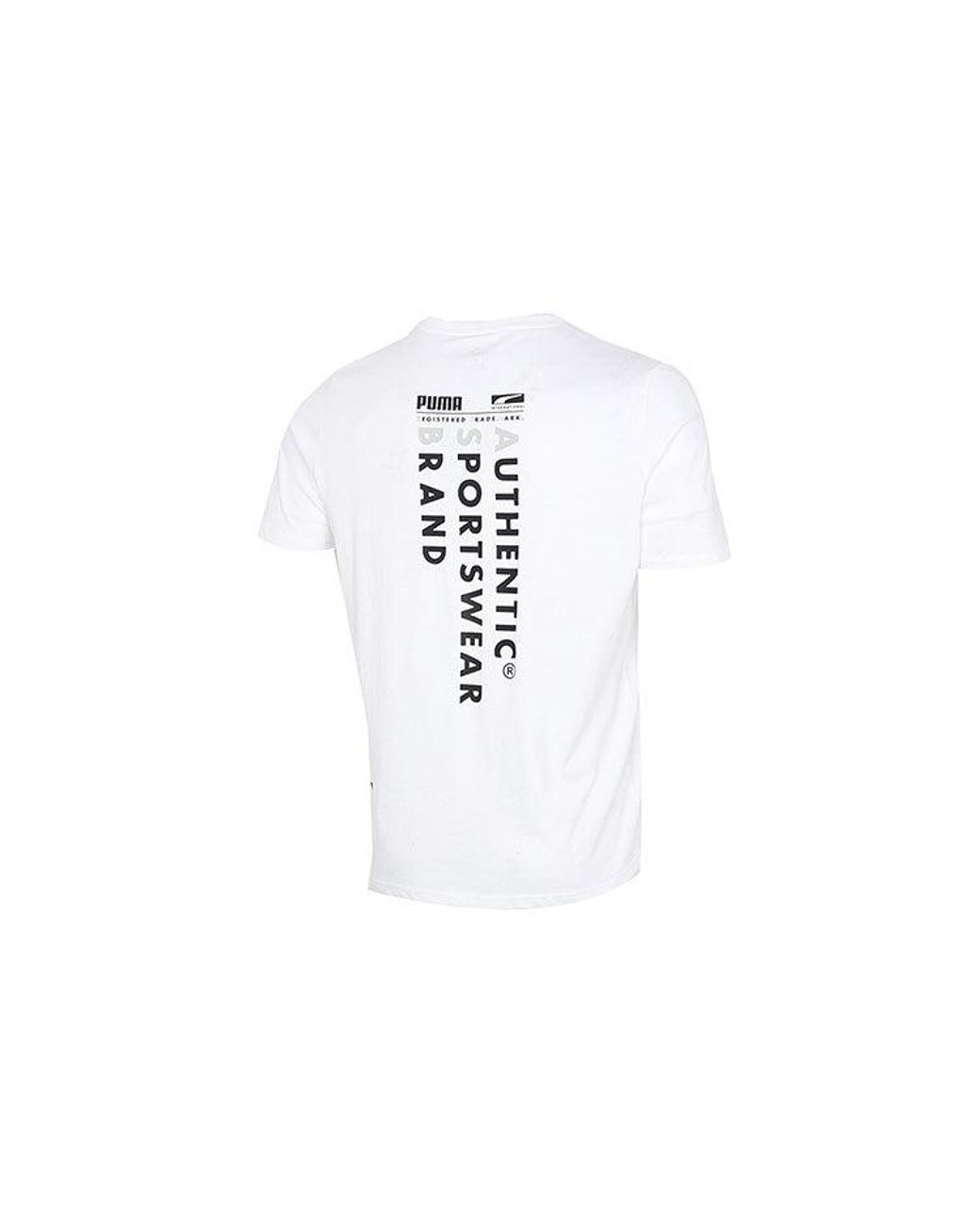 PUMA White Casual Graphic T-Shirts for men