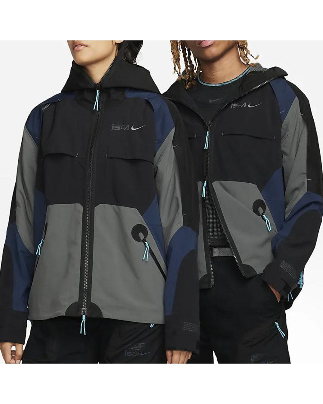 Nike Blue Ispa Jacket Midnight Iron' for men