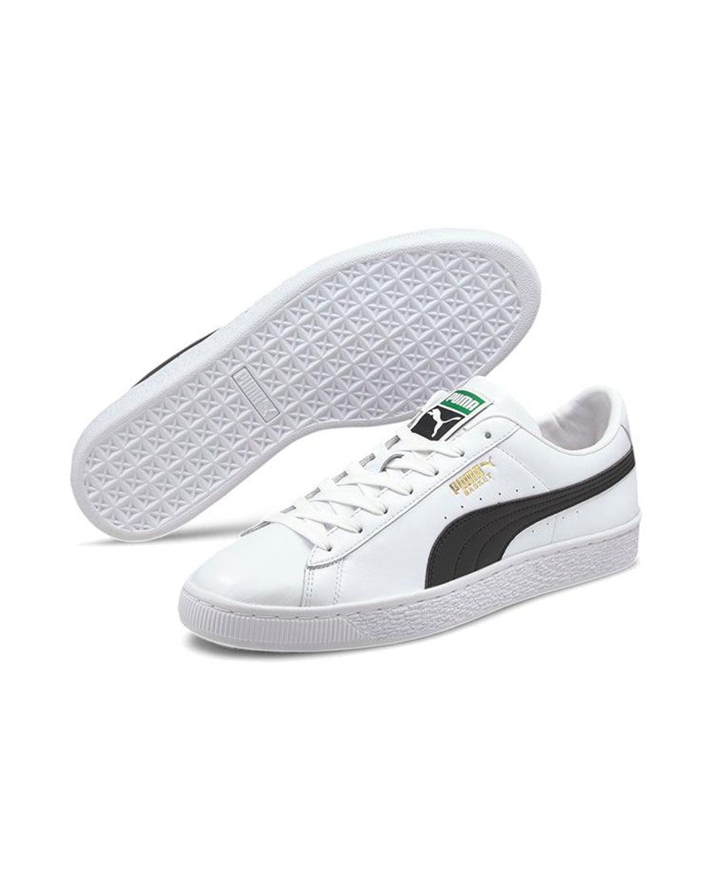 PUMA White Basket Classic 21 Peacoat' for men