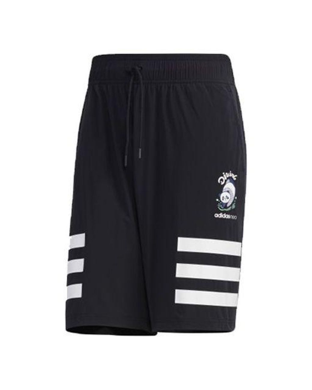 Adidas Blue Neo Pnda 3S Shrt Sports Shorts for men
