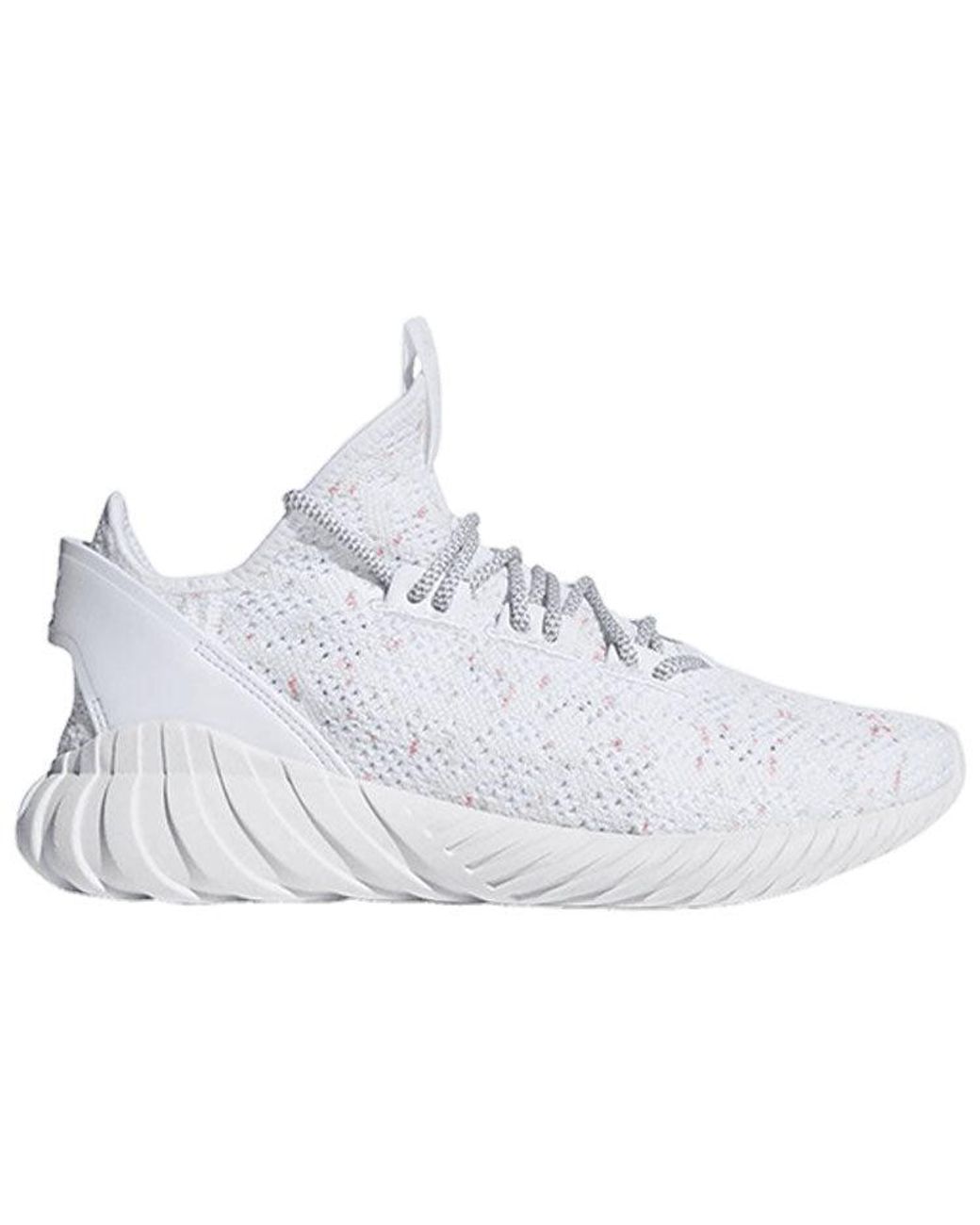 Adidas White Tubular Doom Sock Primeknit for men