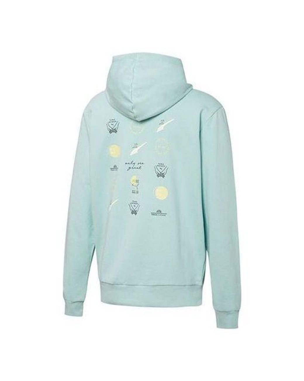 PUMA Blue (Wmns) Hoody Logo Pattern Printing Sports Drawstring Hoodie