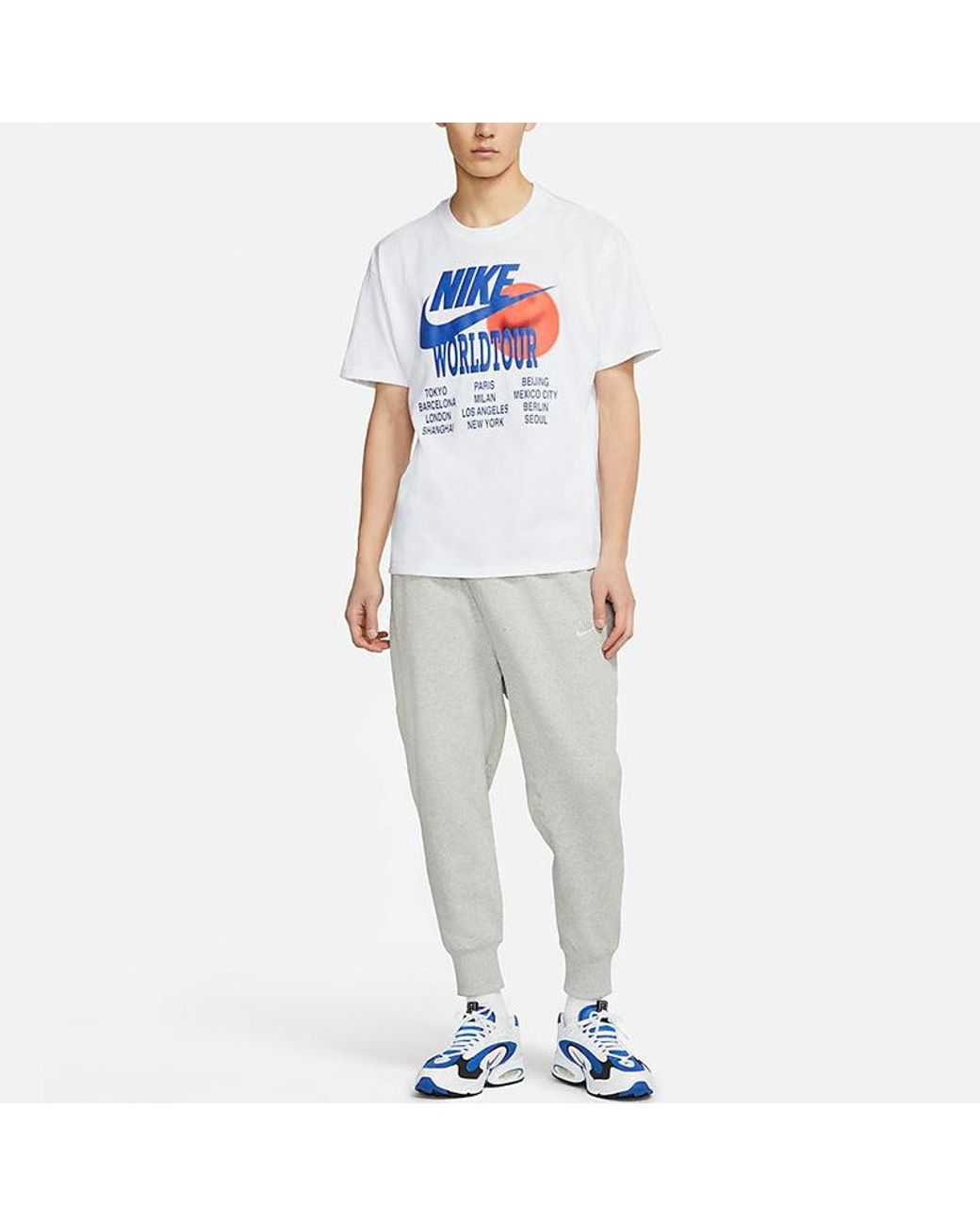 Nike White As Sportswear Tee World Tour for men