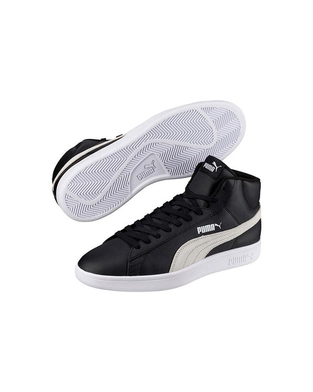 PUMA Black Smash V2 Mid L for men