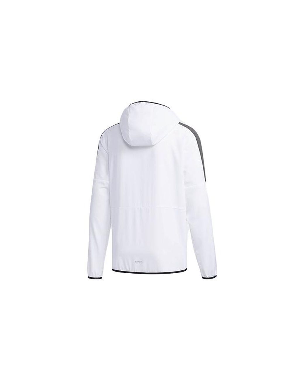 Adidas Blue Casual Sports Contrasting Colors Hooded Woven Jacket for men