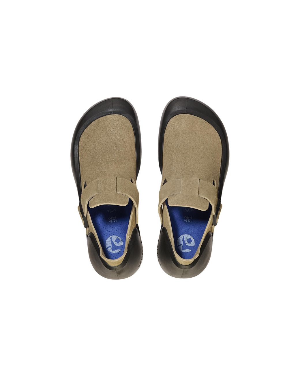 Birkenstock Brown Reykjavik Nubuk Leather Shoes 'Taupe' for men
