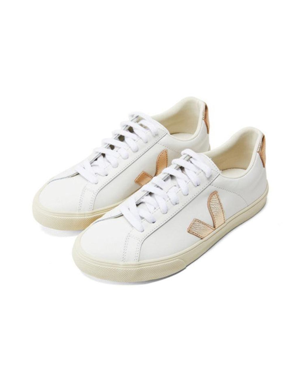 Veja White Campo Lace-Up Platine'