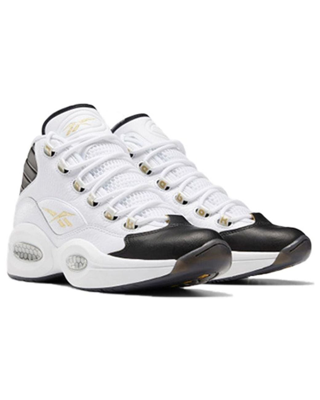 Reebok White Question Mid 'Respect My Shine' for men