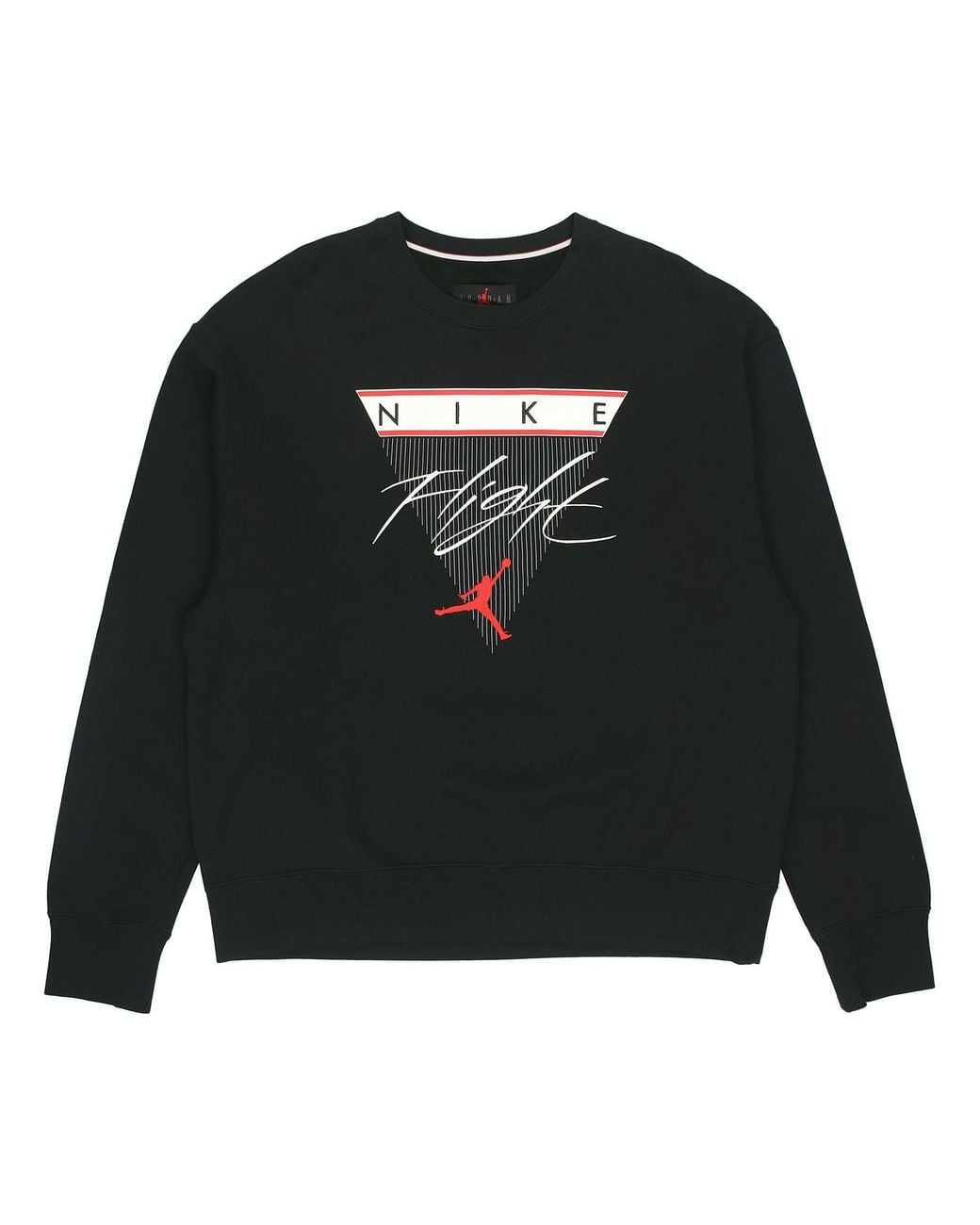 Nike Black Flight Print Crew-Neck Sports for men