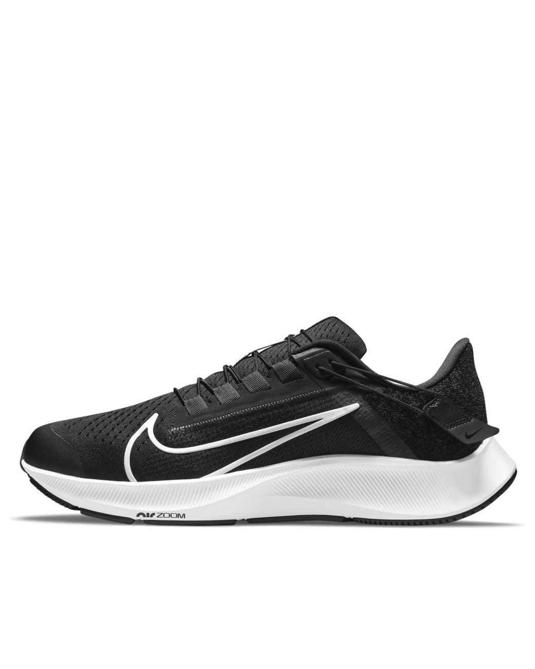 Nike Black Air Zoom Pegasus 38 Flyease Easy On/off Road Running Shoes for men