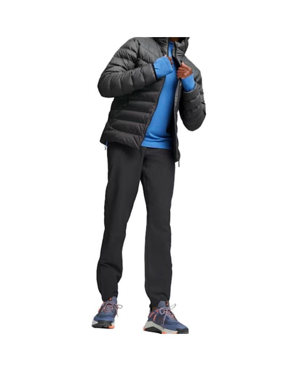 PUMA Gray Seasons Down Jacket for men