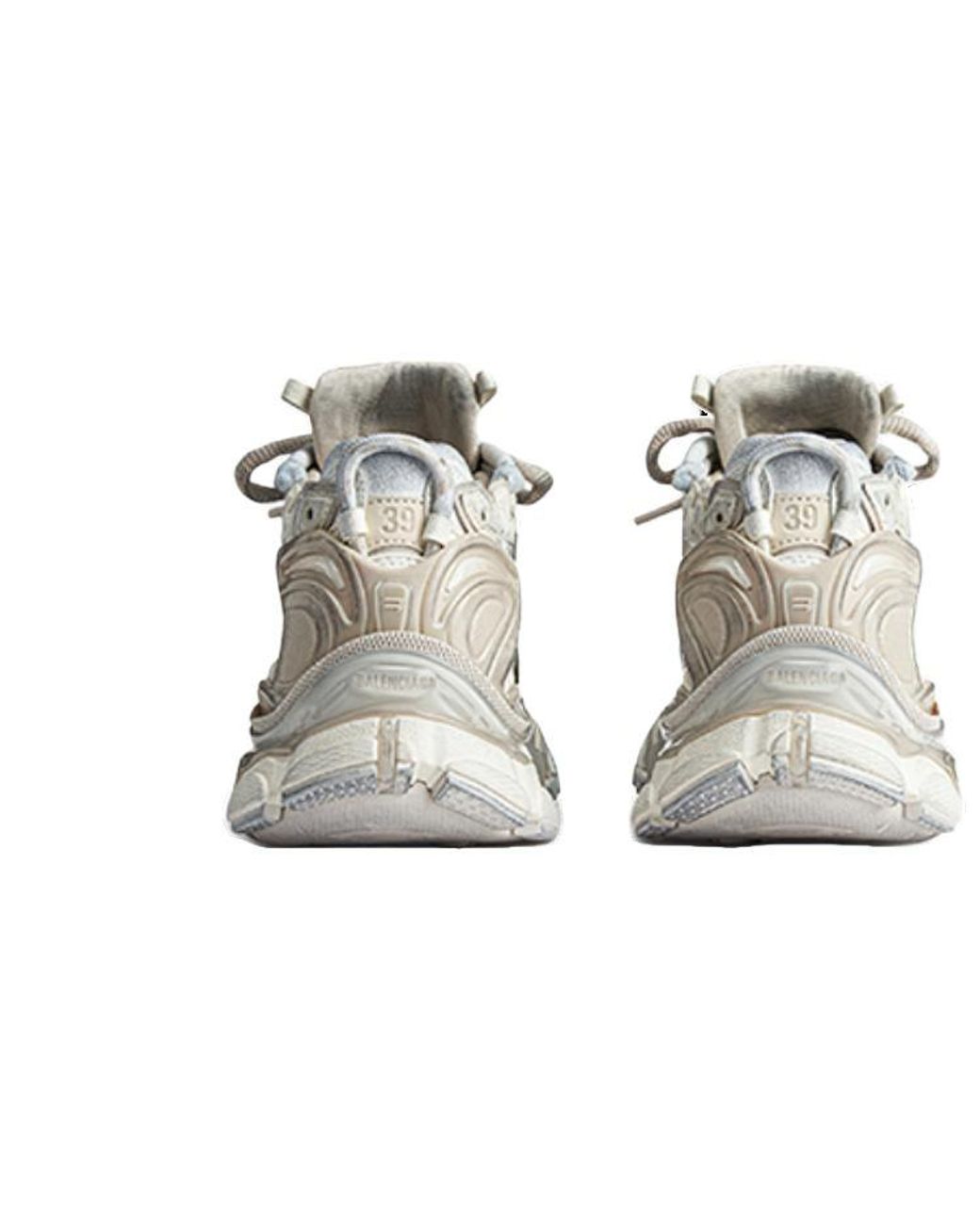 Balenciaga Metallic Runner Sneakers Nylon Suede-Like Fabric' for men