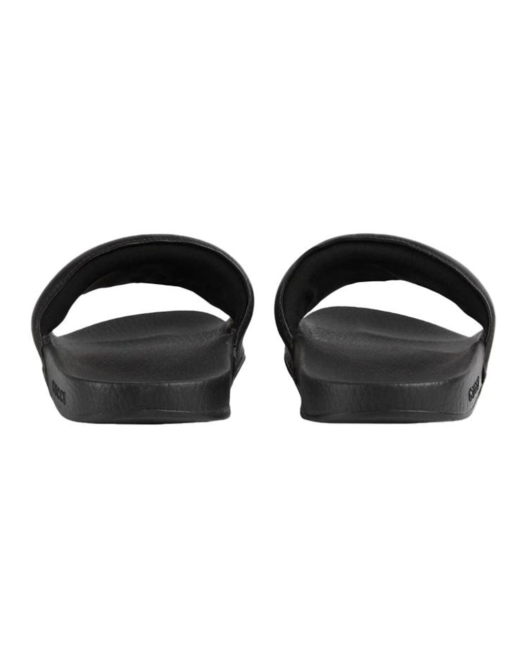 Gucci Black (Wmns) Interlock Double G Soft Sole Cozy Flat Heel Fashion Sandals
