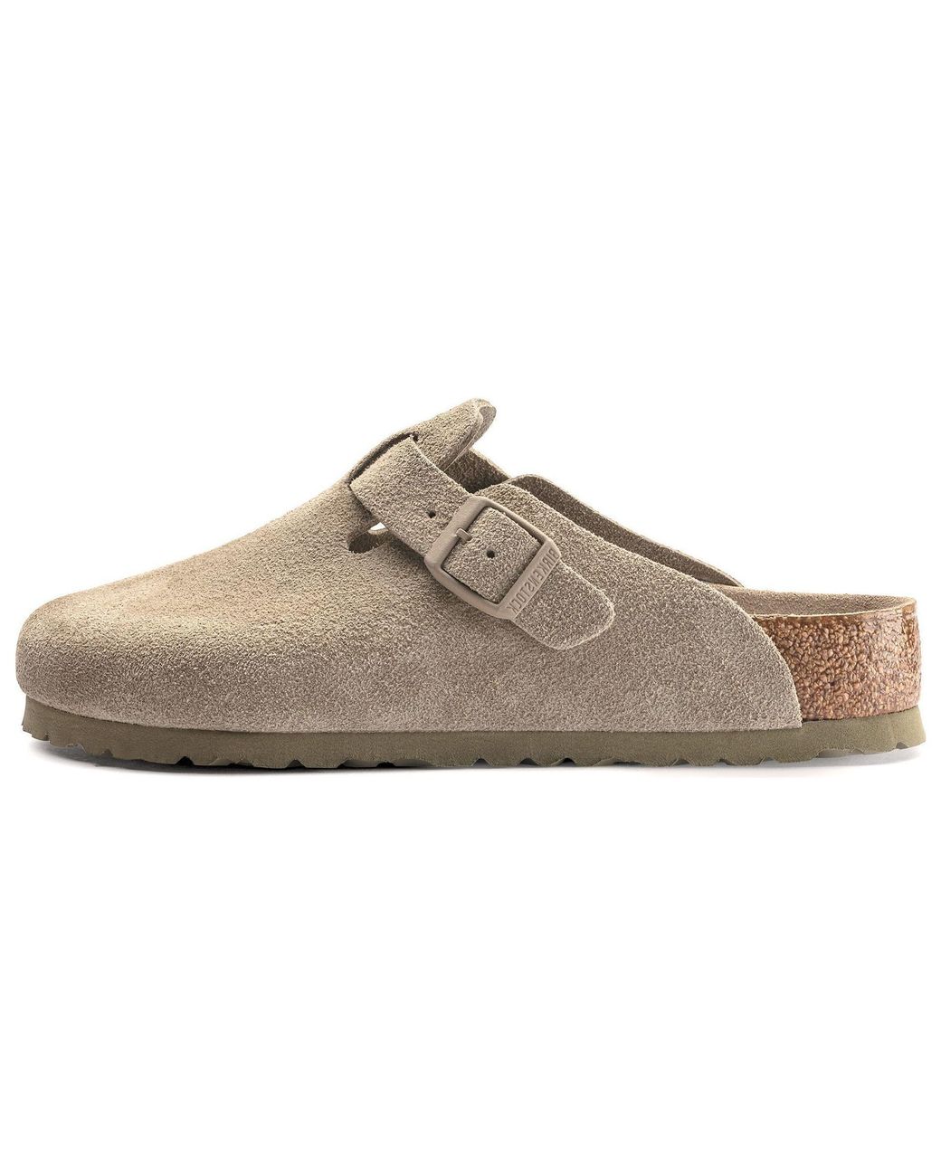 Birkenstock Brown Boston Soft Footbed Narrow 'Suede' 1019108 for men