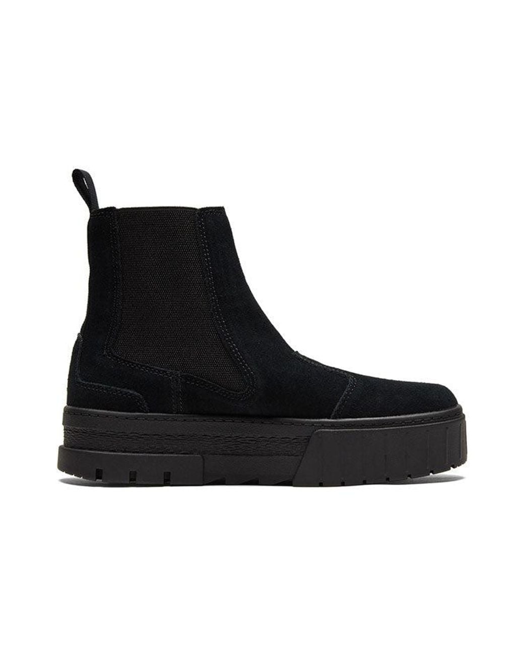 PUMA Black (Wmns) Mayze Chelsea Suede 'Triple'
