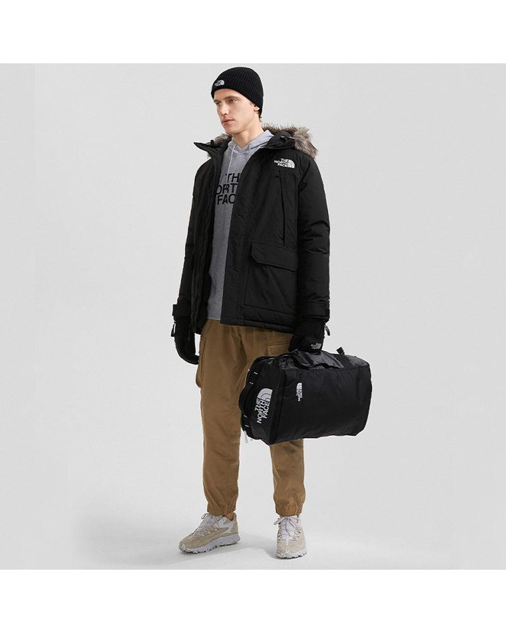 The North Face Black Mcmurdo Parka Coat for men