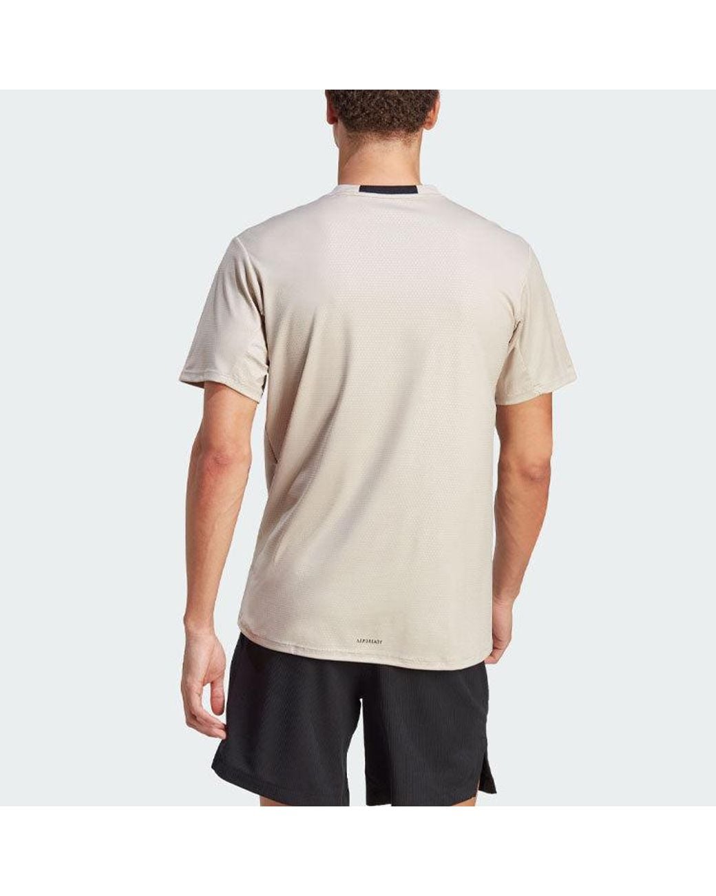 Adidas White D4T Strength Workout T-Shirt 'Wonder' for men