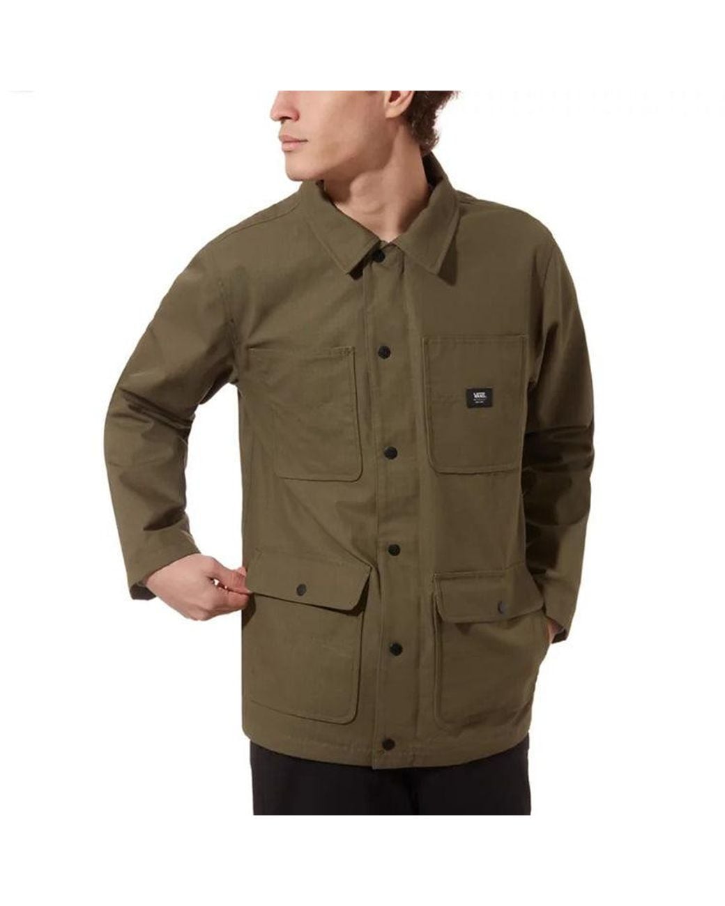 Vans Green Cargo Casual Hooded Jacket for men