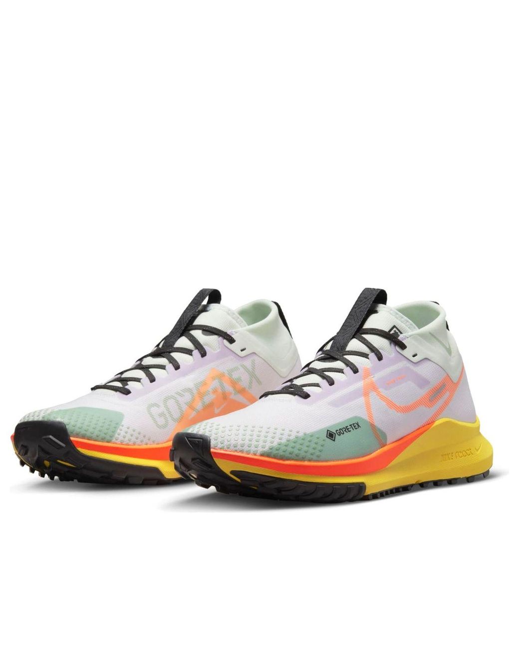Nike White React Pegasus Trail 4 Gore-tex Barely Grape/total Orange Dj7926-500 for men