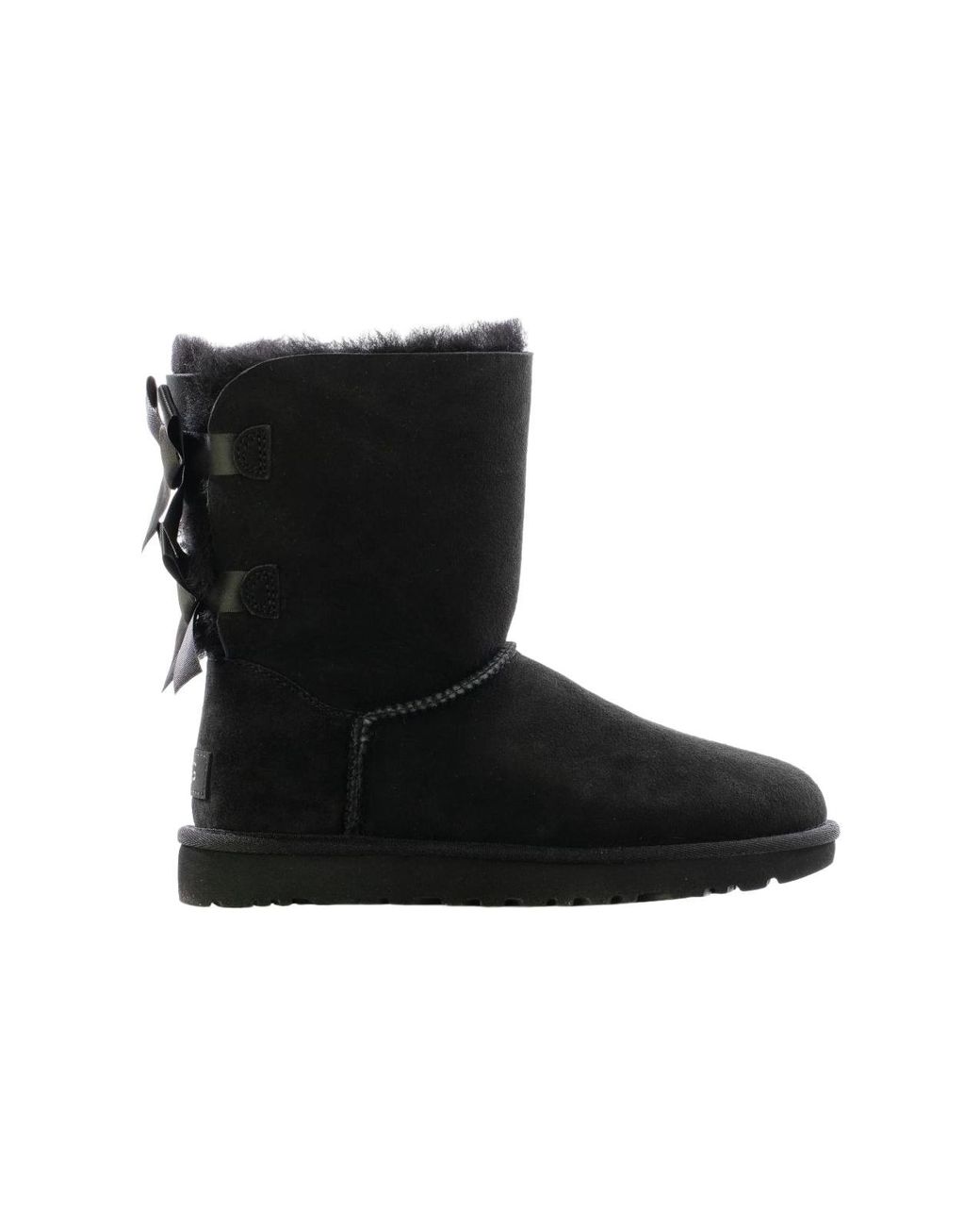 Ugg Black (Wmns) Mini Bailey Bow Ii Boot Fleece Lined