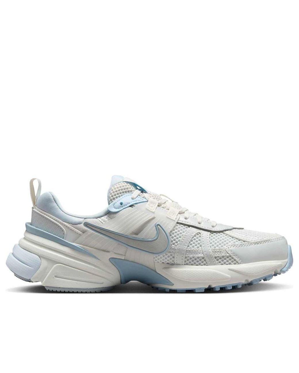 Nike Gray V2K Run Shoes With Reflective Accents