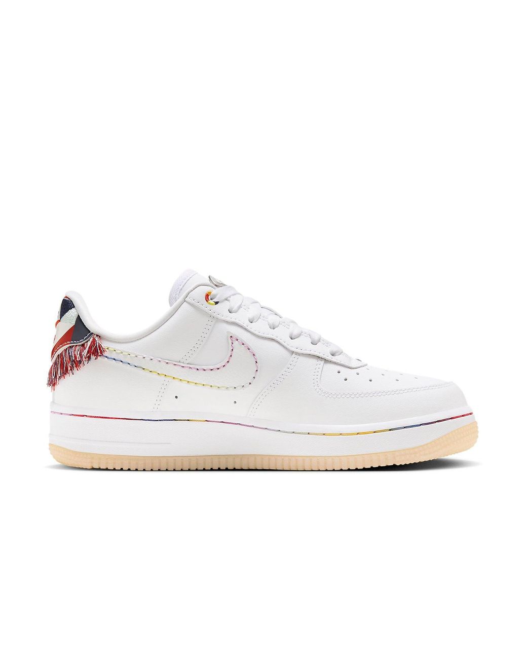 Nike White (Wmns) Air Force 1 Low Multi Patch'