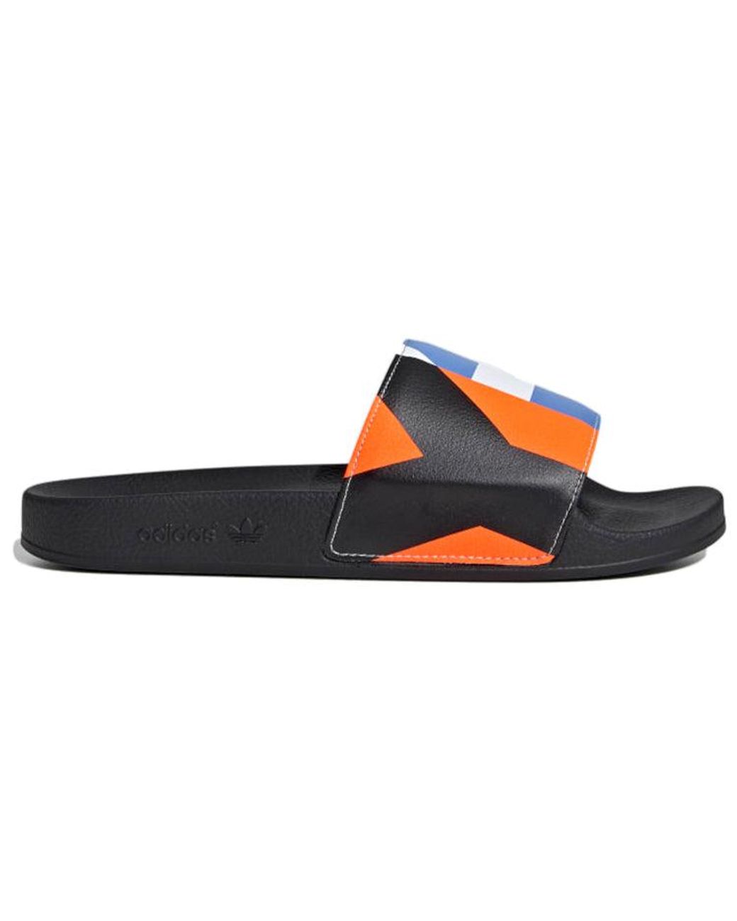 Adidas Blue Y-3 Adilette Slide 'Graphic' for men