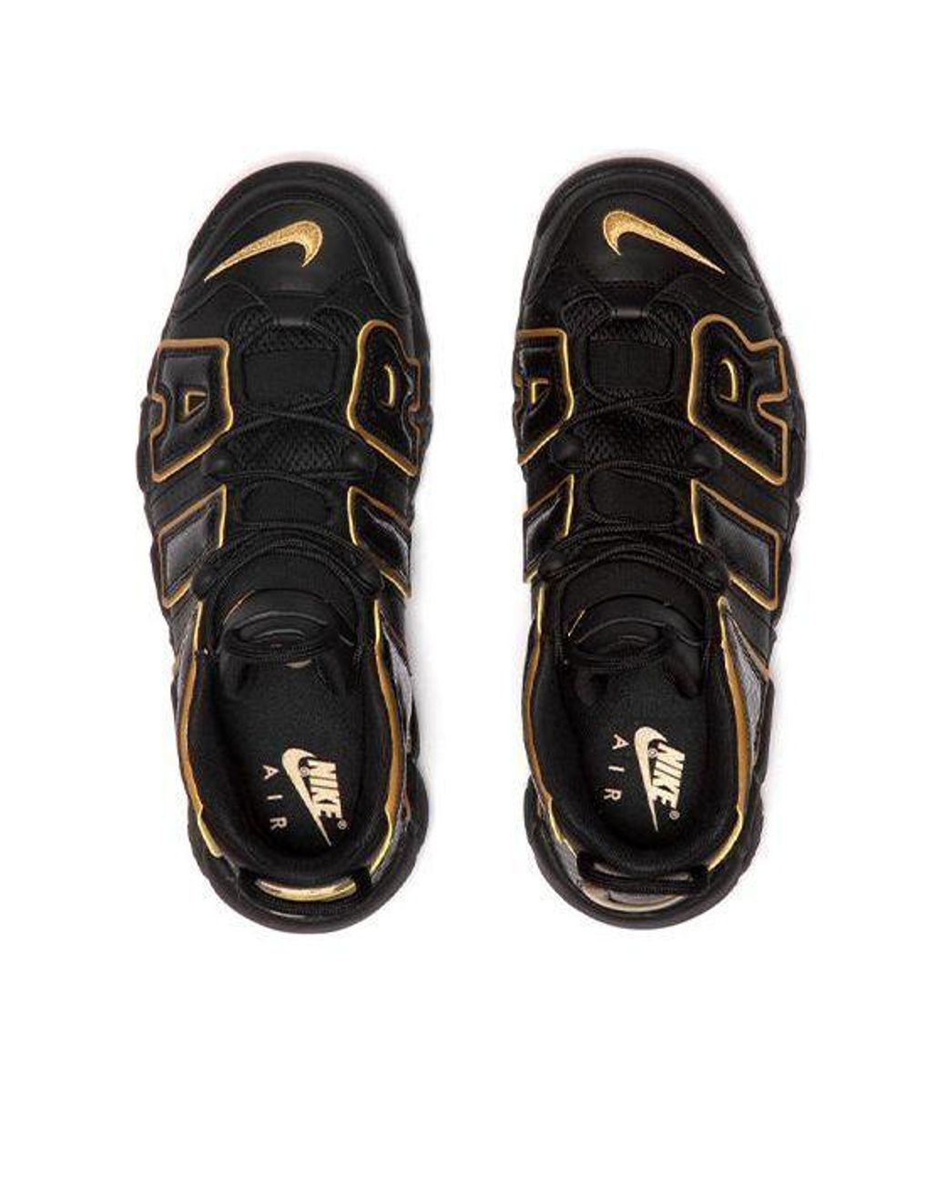 Nike Black Supreme X Air More Uptempo 'metallic Gold' for men