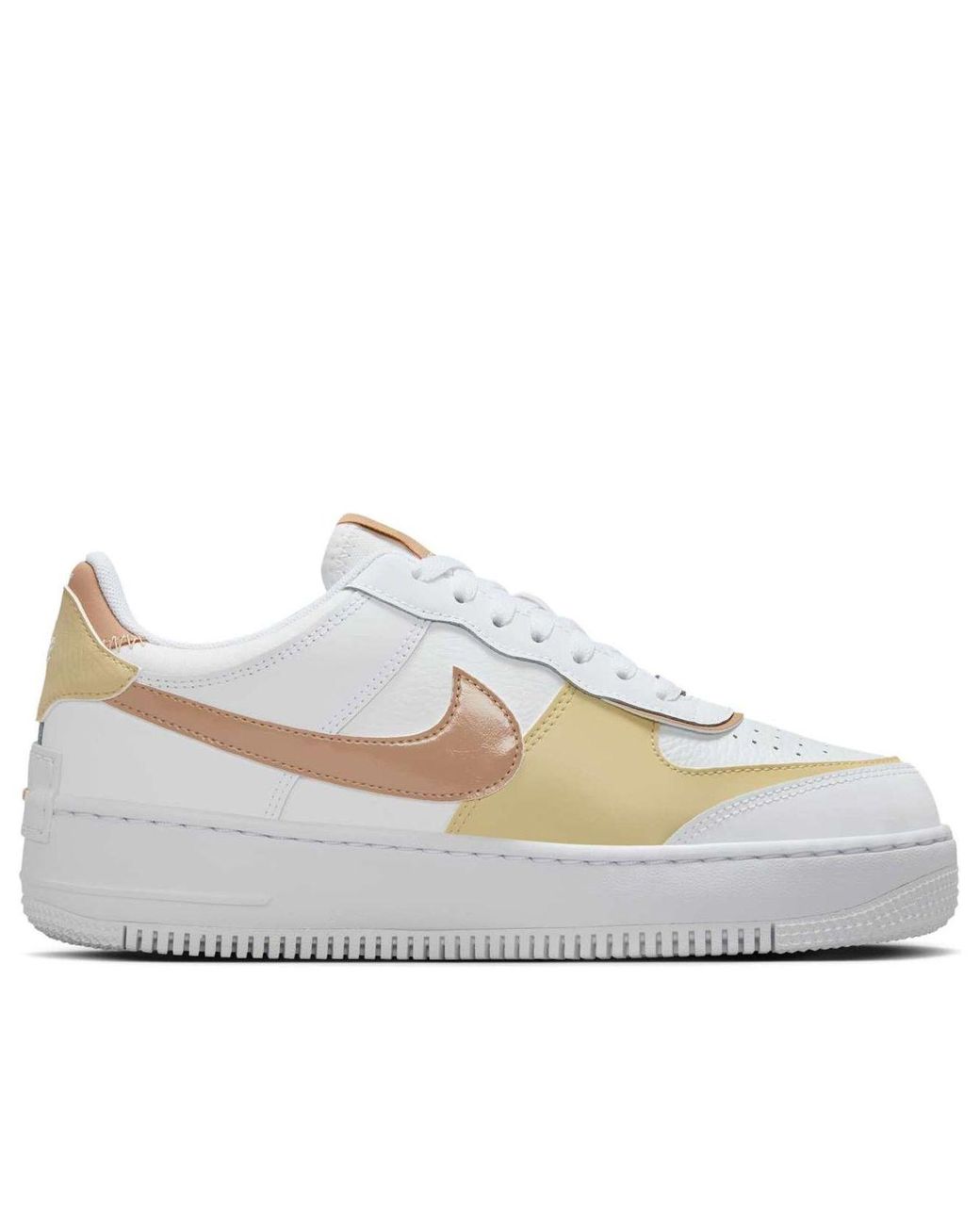 Nike White (Wmns) Air Force 1 Low Shadow Team Rattan'