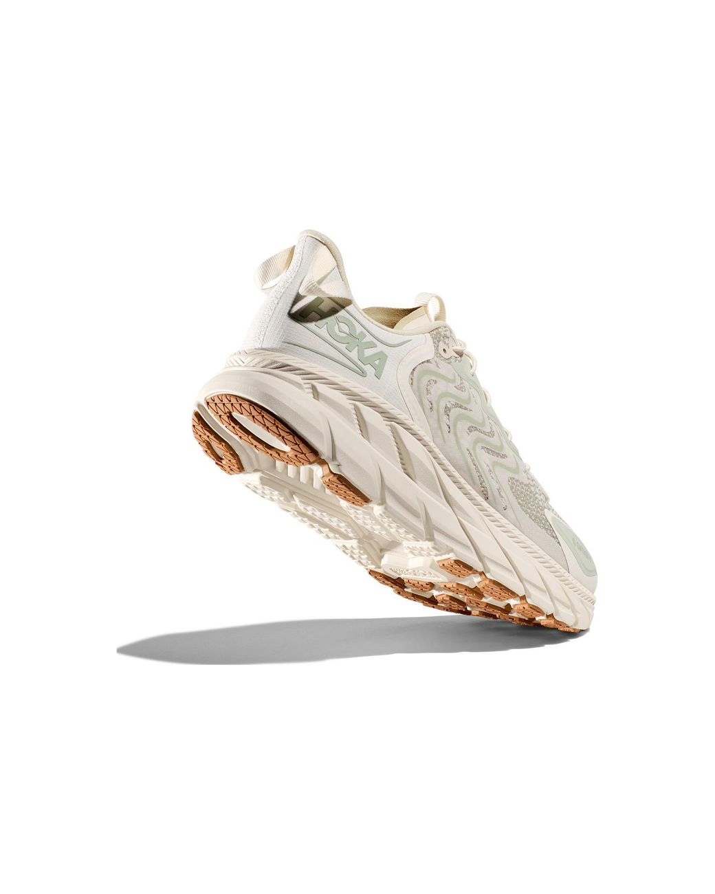 Hoka One One White Satisfy Clifton Ls Rubber-trimmed Mesh Sneakers for men