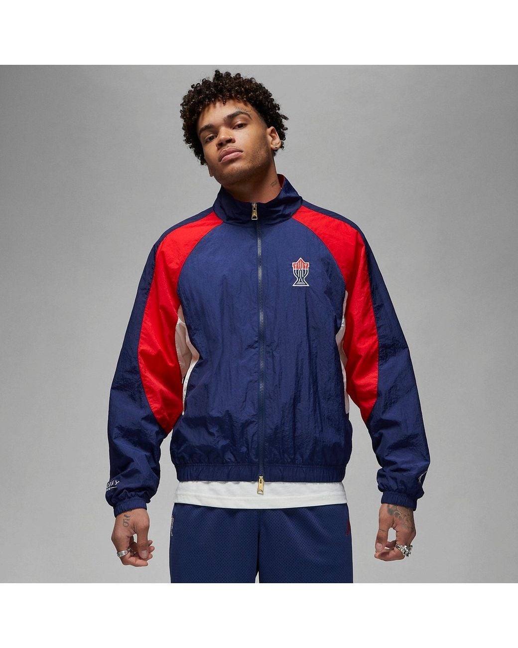 Nike Blue Air X Trophy Room Usa Woven Track Jacket Dr2954-410 for men