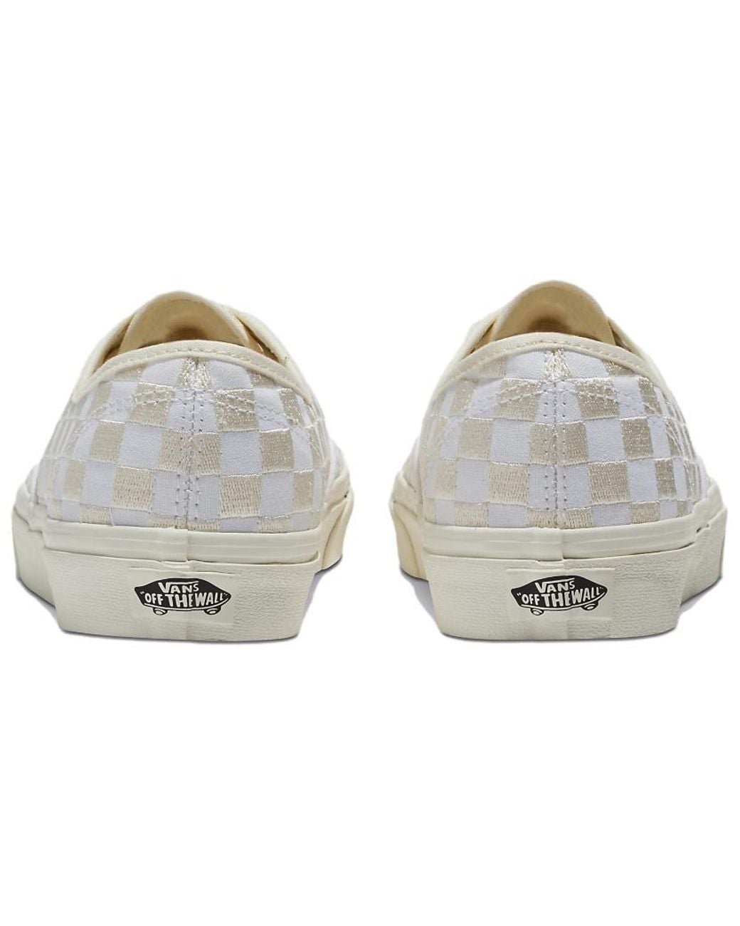 Vans White Authentic 'Embroidered Checkerboard' for men