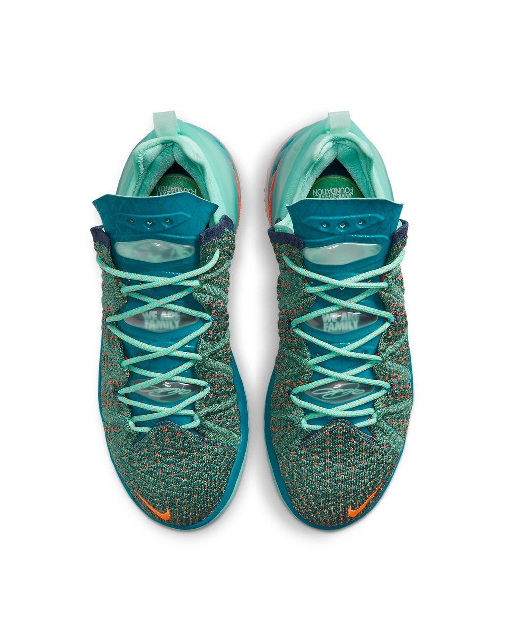 Nike Blue Lebron James Family Foundation X Lebron 18 'We Are Family' for men