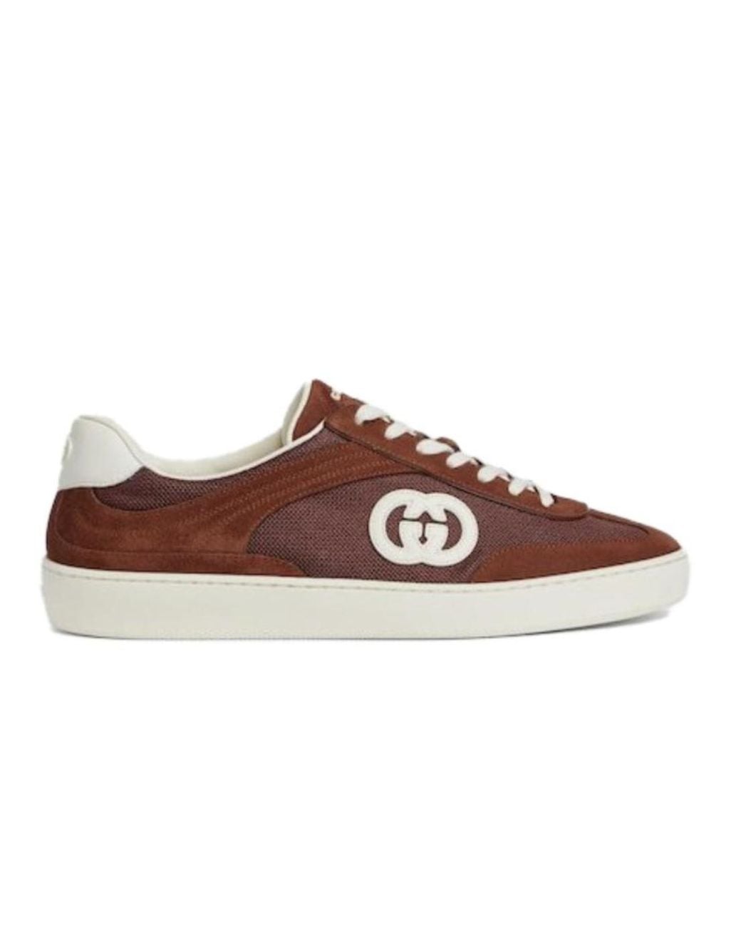 Gucci Brown Interlocking Suede for men